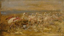 Flamants. Creator: Felix Francois Georges Philibert Ziem