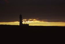 Flamborough Head, Lighthouse at Evening, 20th century. Artist: CM Dixon