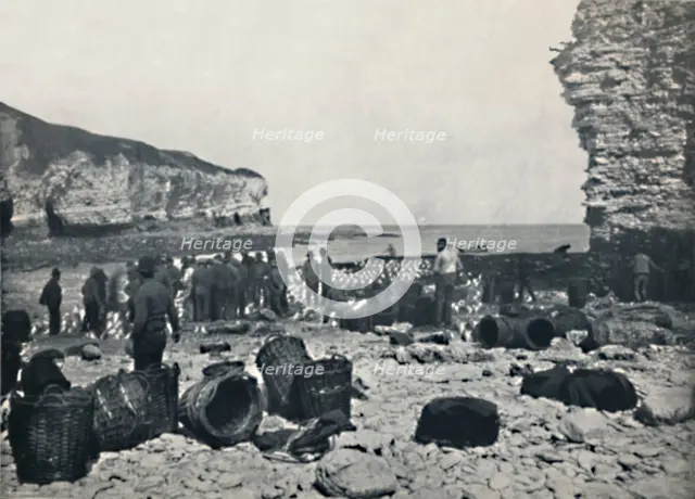 'Flamborough - The Fishermen at Work', 1895. Artist: Unknown.