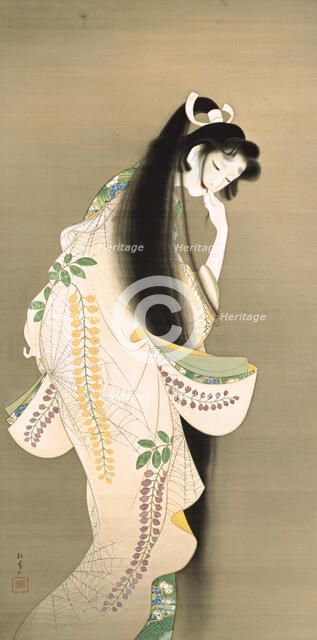 Flame (Princess Rokujo), 1818. Artist: Shoen, Uemura (1875-1949)