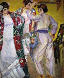 Flamenco venue by Francisco Iturrino, 1917