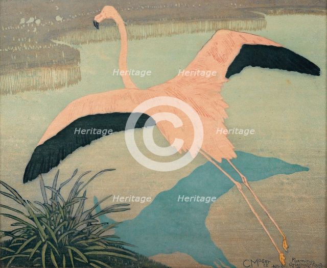 Flamingo, 1922. Creator: Moser, Carl (1873-1939).
