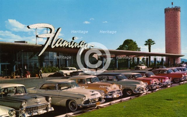 Flamingo Hotel and Casino, Las Vegas, Nevada, USA, 1956. Artist: Unknown