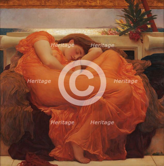 Flaming June, 1895. Creator: Leighton, Frederic, 1st Baron Leighton (1830-1896).