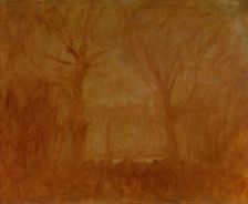 Flaming Landscape, 1900-1910. Creator: Ladislav Mednyanszky