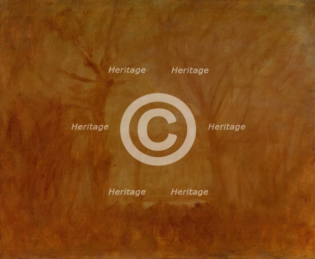 Flaming Landscape, 1900-1910. Creator: Ladislav Mednyanszky.