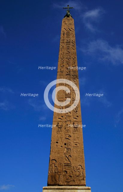 Flaminio Obelisk, Piazza del Popolo, Rome, Italy, 2009.  Creator: LTL.