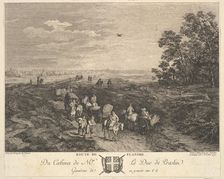 Flanders Road (Route de Flandre) after a painting in the collection of the Duc de Praslin, 1772. Creators: Balthasar Anton Dunker, Jacques Philippe Le Bas