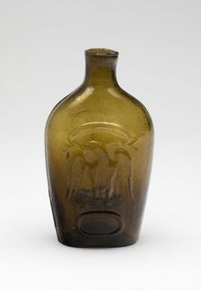 Flask, 1846/62. Creator: Granite Glass Works