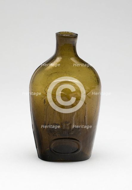 Flask, 1846/62. Creator: Granite Glass Works.