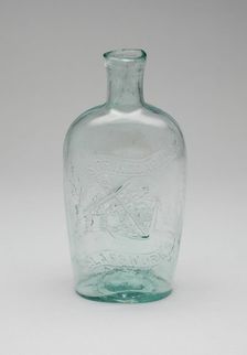 Flask, 1850/59. Creator: Spring Garden Glass Works
