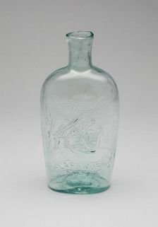 Flask, 1850/59. Creator: Spring Garden Glass Works