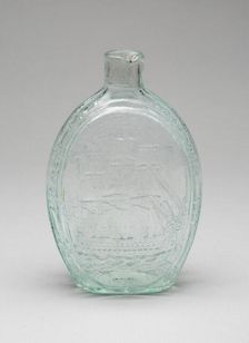 Flask, 1822/40. Creator: Kensington Glass Works
