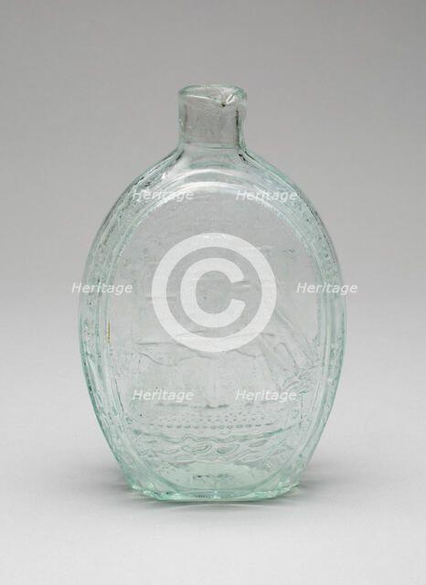 Flask, 1822/40. Creator: Kensington Glass Works.