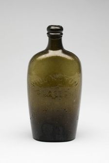 Flask, 1829/72. Creator: Willington Glass Works