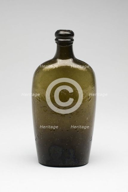 Flask, 1829/72. Creator: Willington Glass Works.