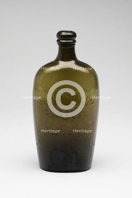 Flask, 1829/72. Creator: Willington Glass Works.