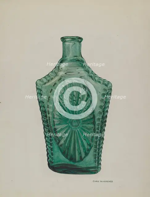 Flask, 1935/1942. Creator: Chris Makrenos.