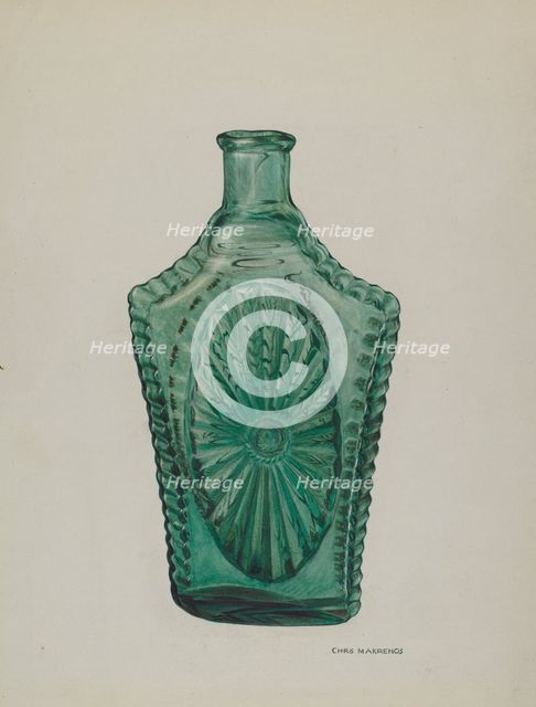 Flask, 1935/1942. Creator: Chris Makrenos.