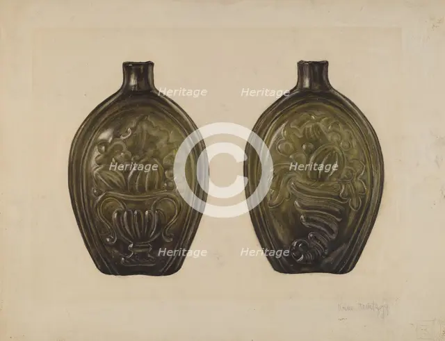 Flask, 1935/1942. Creator: Anne Nemtzoff.