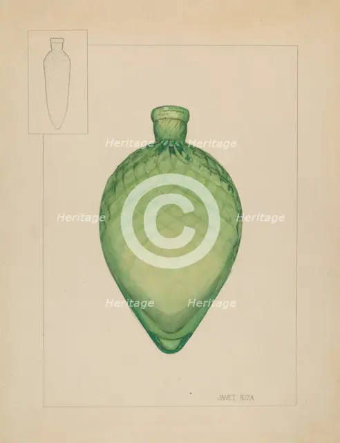 Flask, 1935/1942. Creator: Janet Riza.