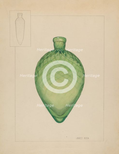 Flask, 1935/1942. Creator: Janet Riza.