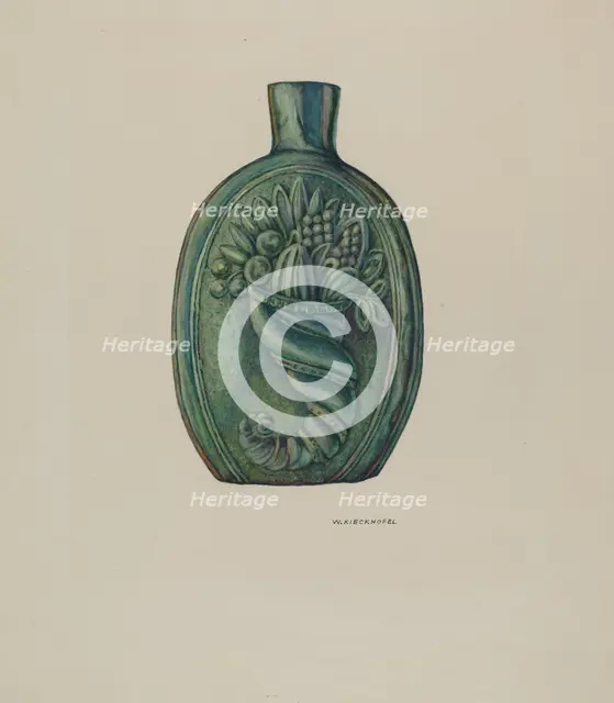 Flask, 1935/1942. Creator: William Kieckhofel.