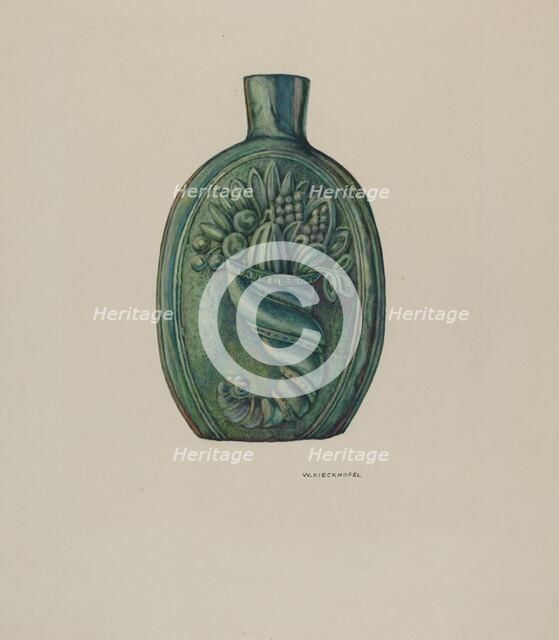 Flask, 1935/1942. Creator: William Kieckhofel.
