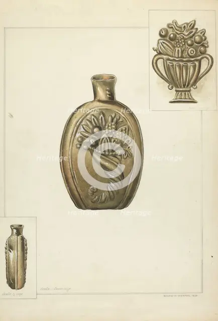 Flask, 1936. Creator: Howard H. Sherman.