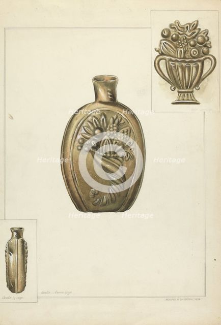 Flask, 1936. Creator: Howard H. Sherman.