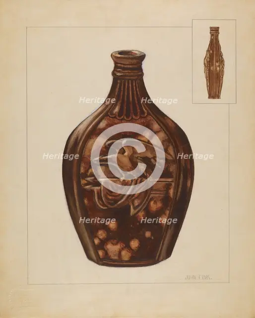 Flask, 1936. Creator: John Fisk.