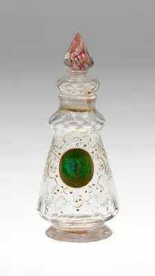 Flask, Bohemia, c. 1730. Creator: Bohemia Glass