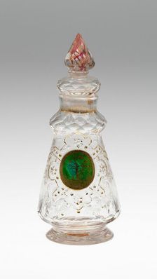 Flask, Bohemia, c. 1730. Creator: Bohemia Glass