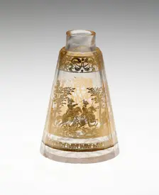 Flask, Bohemia, c. 1730. Creator: Bohemia Glass