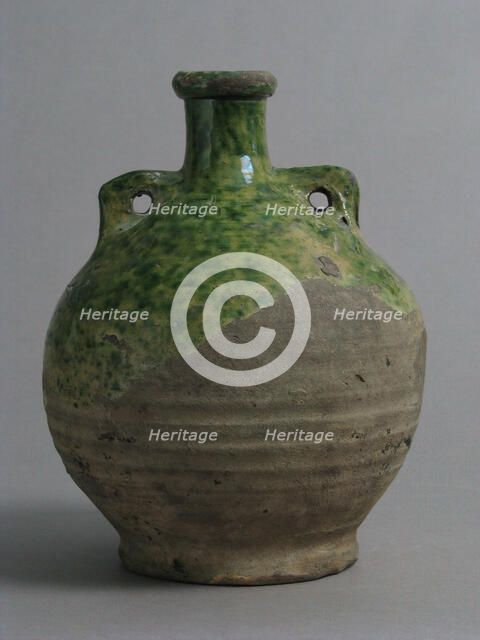 Flask, British, 1400-1600. Creator: Unknown.