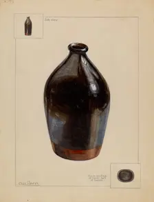 Flask, c. 1936. Creator: Charles Caseau