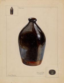 Flask, c. 1936. Creator: Charles Caseau