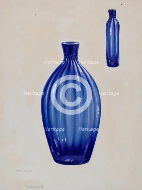 Flask, c. 1936. Creator: Charles Caseau.