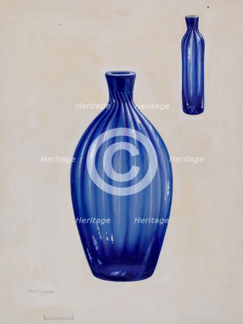 Flask, c. 1936. Creator: Charles Caseau.