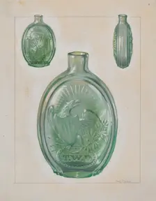 Flask, c. 1936. Creator: Charles Caseau