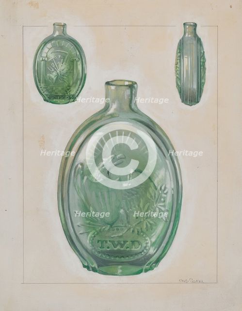 Flask, c. 1936. Creator: Charles Caseau.