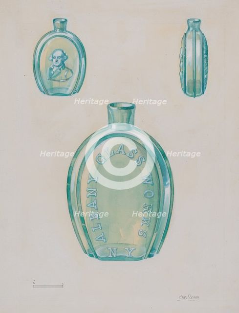 Flask, c. 1936. Creator: Charles Caseau.