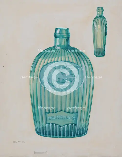 Flask, c. 1936. Creator: Charles Caseau.