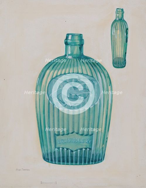Flask, c. 1936. Creator: Charles Caseau.