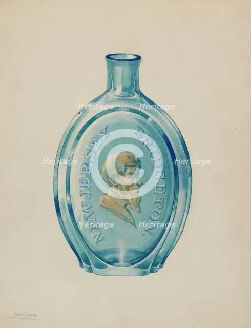 Flask, c. 1936. Creator: Charles Caseau.