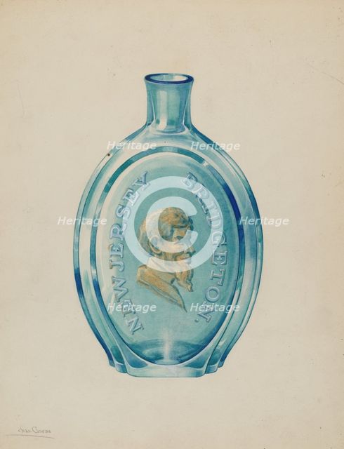 Flask, c. 1936. Creator: Charles Caseau.