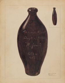 Flask, c. 1936. Creator: Frank Fumagalli