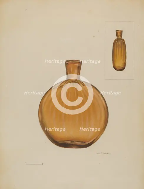 Flask, c. 1936. Creator: John Tarantino.