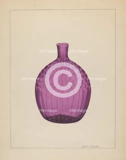 Flask, c. 1936. Creator: John Dana.