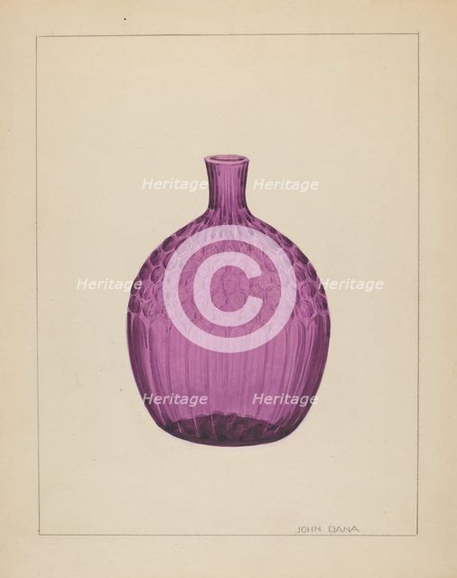 Flask, c. 1936. Creator: John Dana.